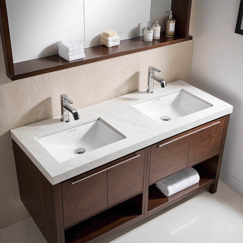 Undermount bathroom sinks