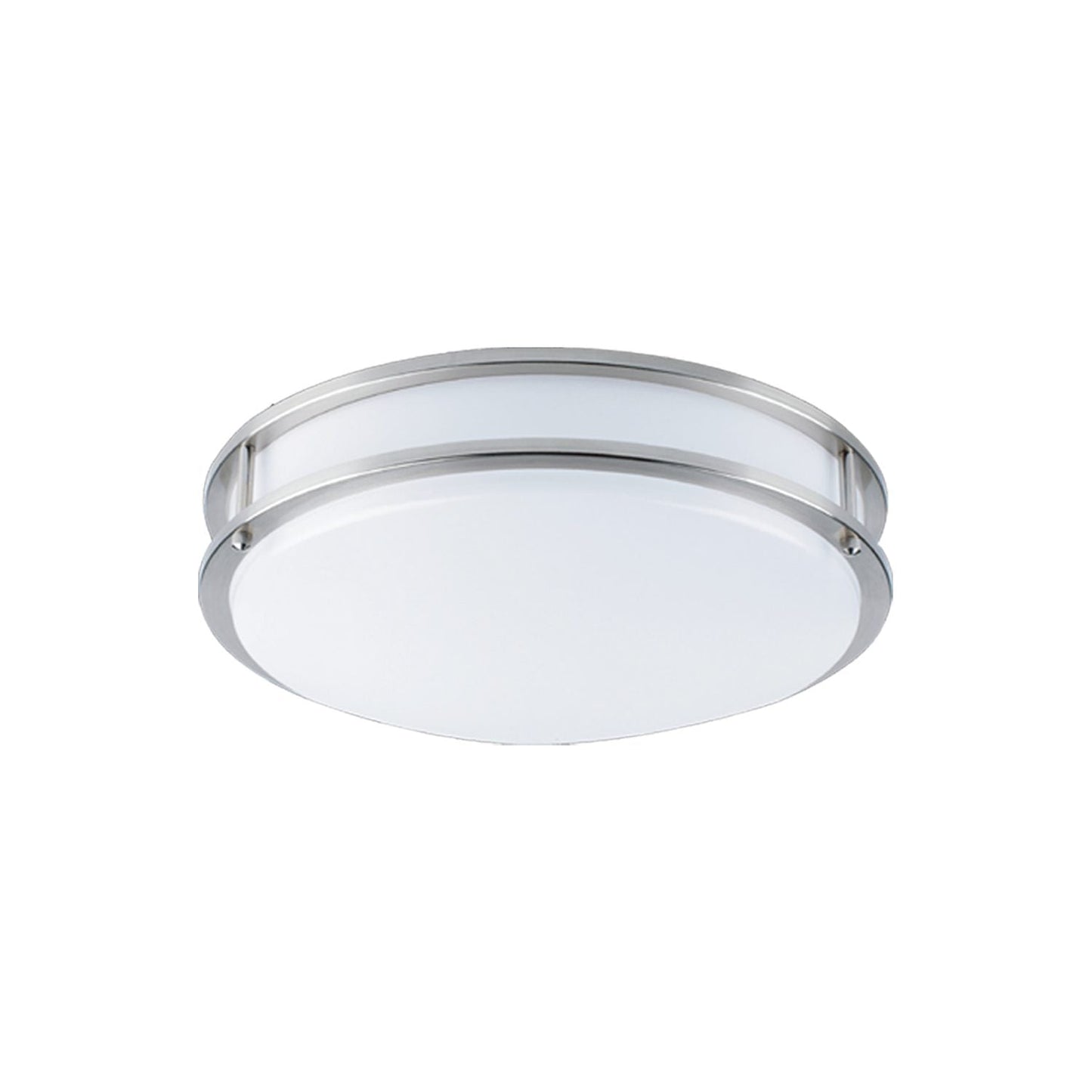 Led Ceiling Fixture 12'' 15w/4000k -Nickel- Milano