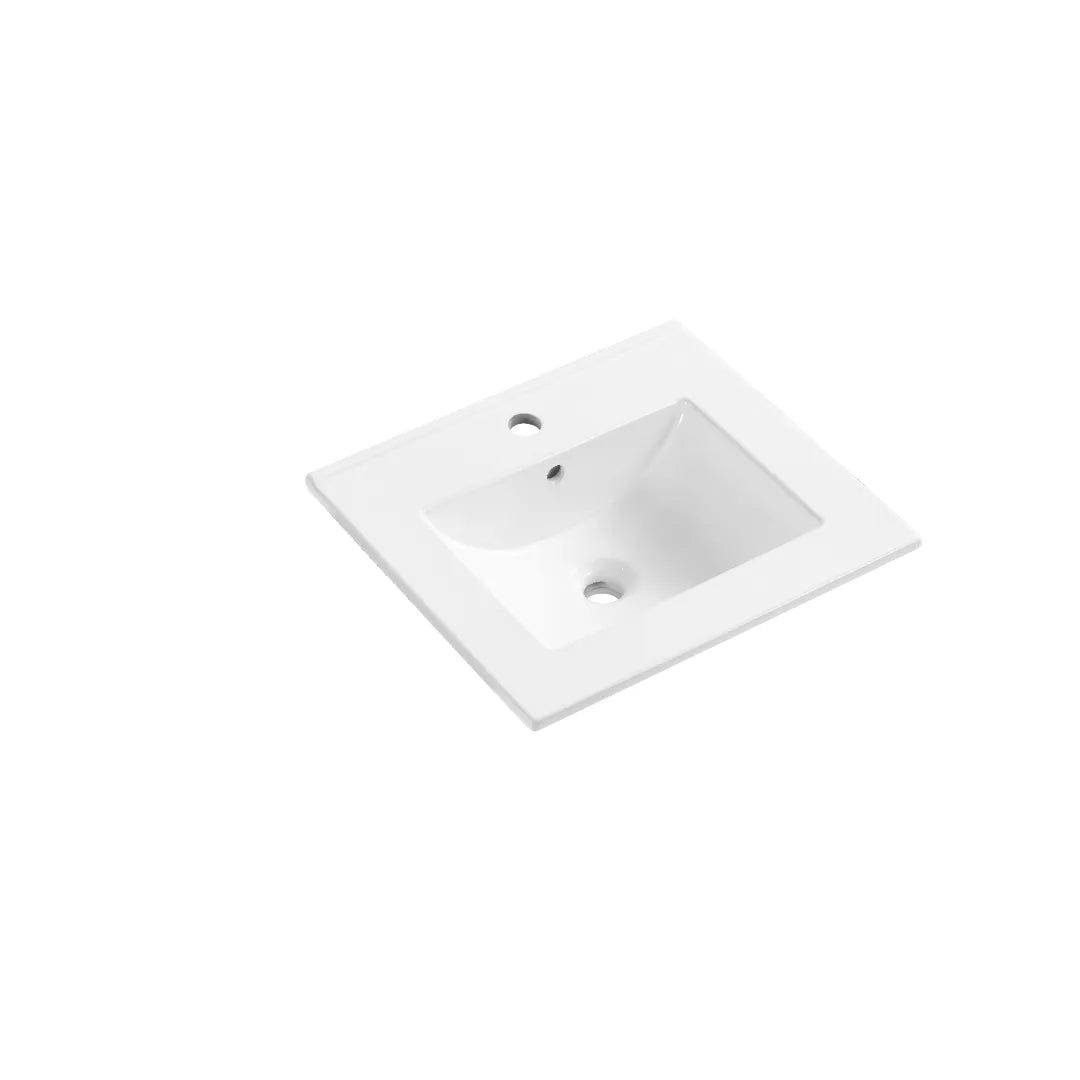 Lavabo de salle de bain à encastrer Dimensions hors tout : 20 ¼ x 18 5 ⁄₁₆ x 6 13 ⁄₁₆ po