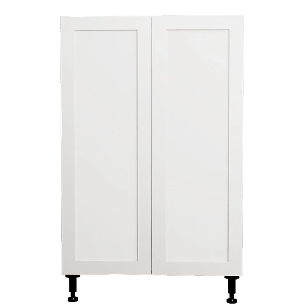 Armoire de cuisine blanche de style Shaker à 2 portes, 24 po de longueur x 34 3/4 po de hauteur x 24 po de profondeur