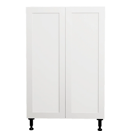 Armoire de cuisine blanche de style Shaker à 2 portes, 24 po de longueur x 34 3/4 po de hauteur x 24 po de profondeur