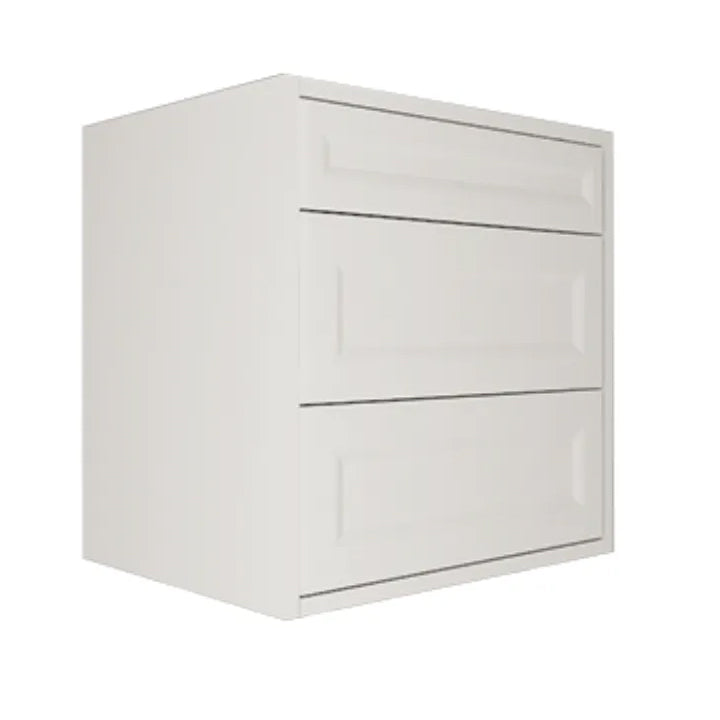 Shaker White Vanity 30 in. Suspended 2 Drawers with Countertop