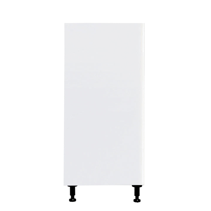 Glossy White Kitchen Base Cabinet 1 Door Unit 18 L x 34 3/4 H x 24 in