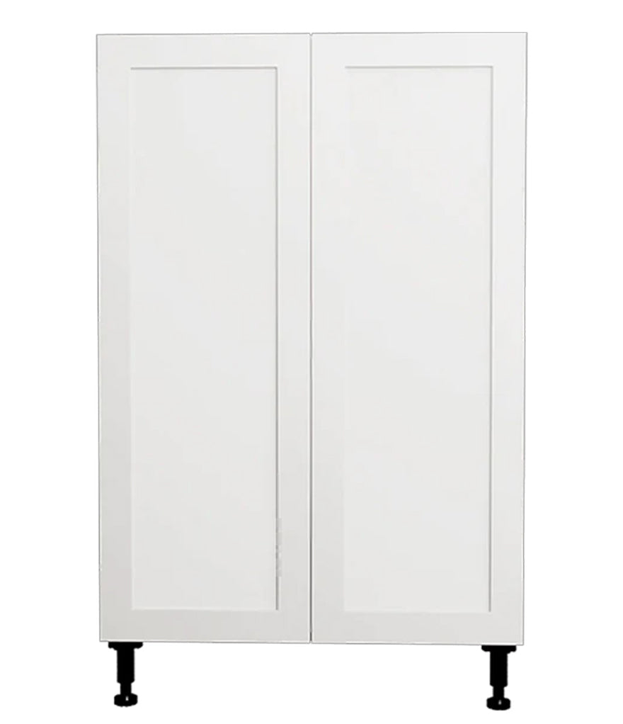 Armoire de cuisine blanche de style Shaker à 2 portes, 27 L x 34 3/4 H x 24 po