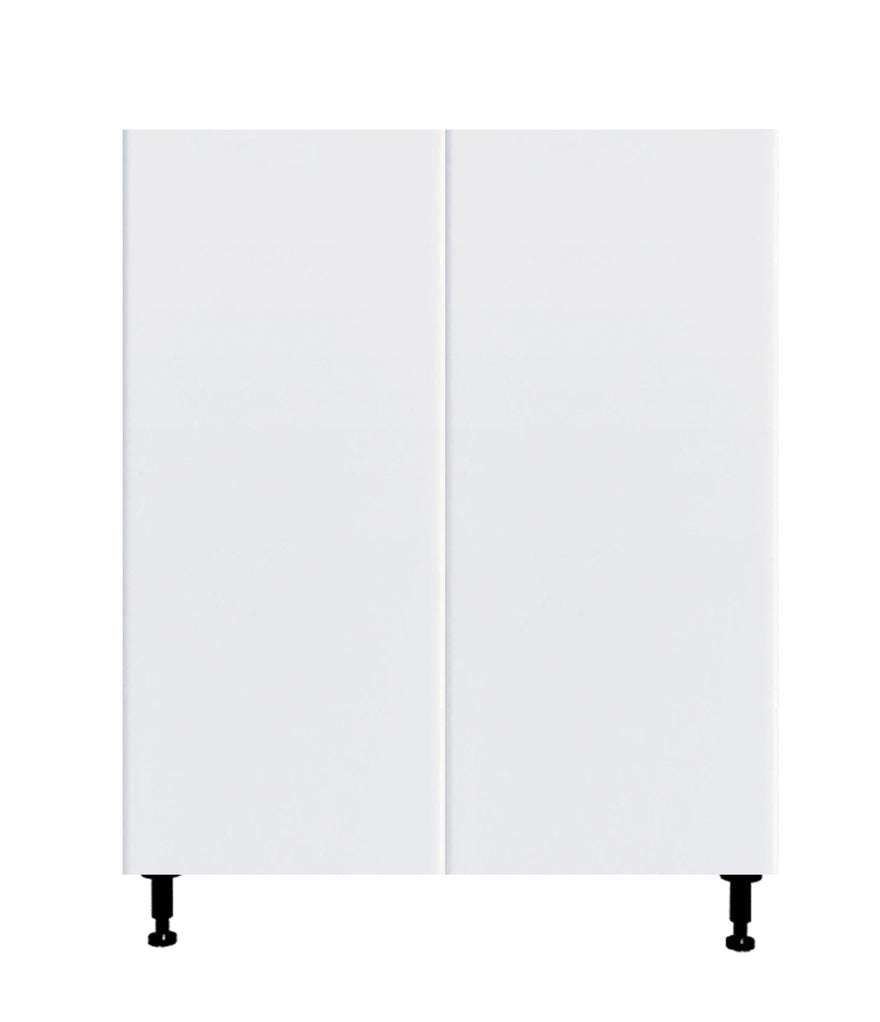 Meuble de cuisine blanc brillant à 2 portes, 36 po L x 34 3/4 po H x 24 po P