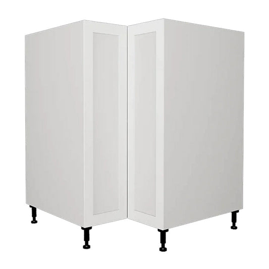 Shaker White Base Corner Kitchen Cabinet 2 Doors 33 L x 34 3/4 H x 24 P in