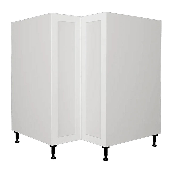 Shaker White Base Corner Kitchen Cabinet 2 Doors 36 L x 34 3/4 H x 24 P in