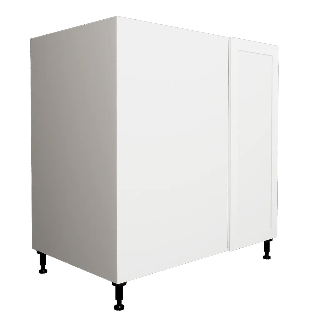 Armoire de cuisine d'angle à base blanche Shaker 1 porte 36 L x 34 3/4 H x 24 po