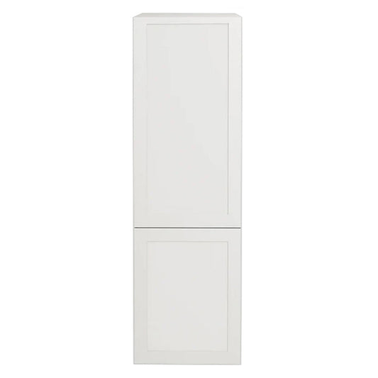 Shaker White Upper Pantry Kitchen Cabinet 2 Doors 15 L x 49 ¼ H x 24 P in