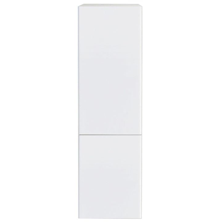 Armoire de cuisine blanche brillante avec garde-manger supérieur, unité à 1 porte, 15 L x 55 H x 24 po