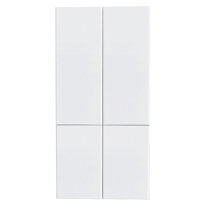 Glossy White Cabinet Upper Pantry 2 Doors Unit 30 L x 55 H x 24 in