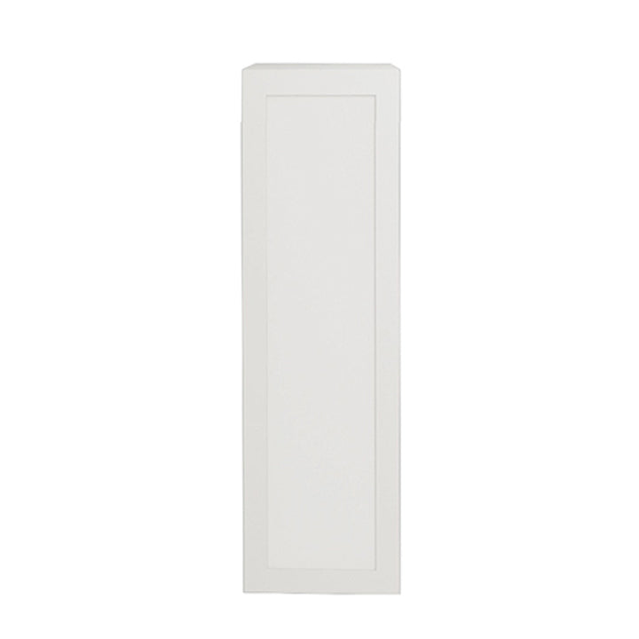 Armoire de cuisine blanche mate de style Shaker, unité supérieure à 1 porte, 9 L x 36 H x 12 1/2 po