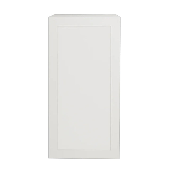 Armoire de cuisine blanche mate de style Shaker, unité supérieure à 1 porte, 15 L x 36 H x 12 1/2 po