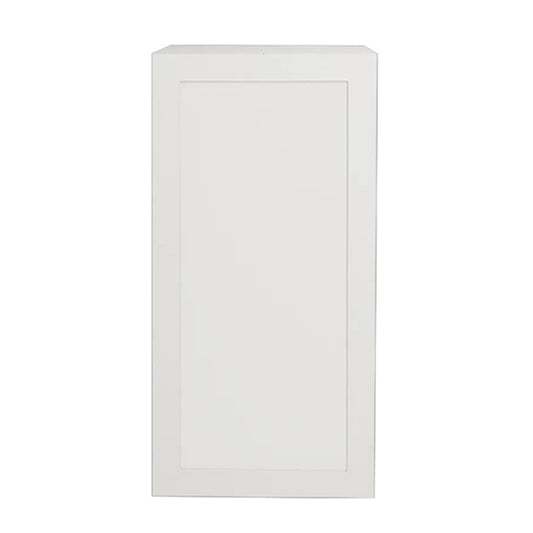 Armoire de cuisine blanche mate de style Shaker, unité supérieure à 1 porte, 15 L x 36 H x 12 1/2 po