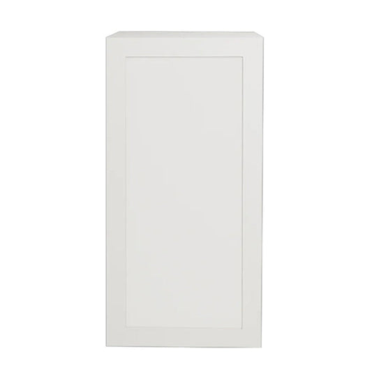 Shaker White Upper Kitchen Cabinet 1 Door 15 L x 30 H x 12.5 P in