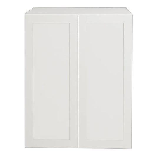 Shaker White Upper Kitchen Cabinet 2 Doors 24 L x 30 H x 12 1/2 P in