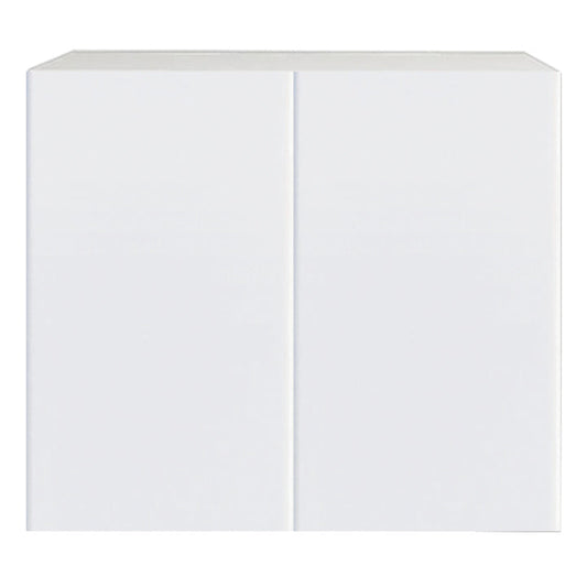 Glossy White Kitchen Cabinet Upper 2 Doors Unit 30 L x 36 H x 12 1/2 P in