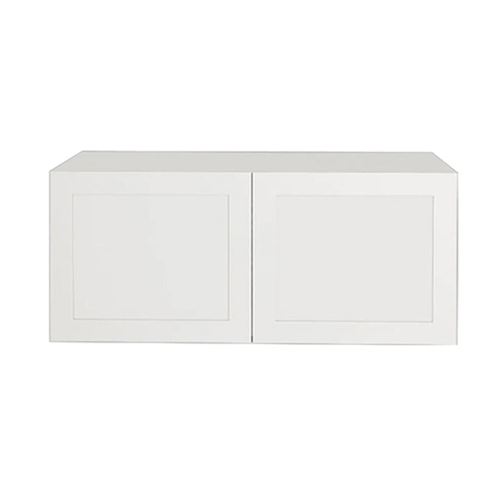 Armoire de cuisine supérieure blanche mate de style Shaker, réfrigérateur à 2 portes, unité 30 L x 20 H x 12 1/2 po