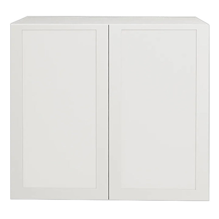 Armoire de cuisine blanche mate de style Shaker, unité supérieure à 2 portes, 33 L x 36 H x 12 1/2 po