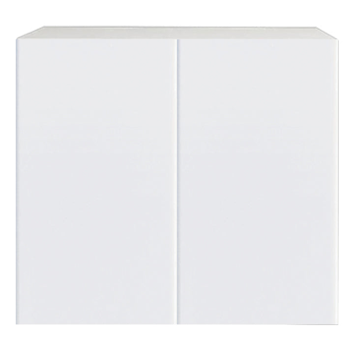 Glossy White Kitchen Cabinet Upper 2 Doors Unit 36 L x 36 H x 12 1/2 P in