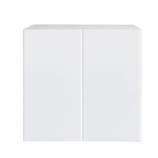 Meuble de cuisine blanc brillant, unité supérieure à 2 portes, 30 L x 24 H x 12 1/2 po