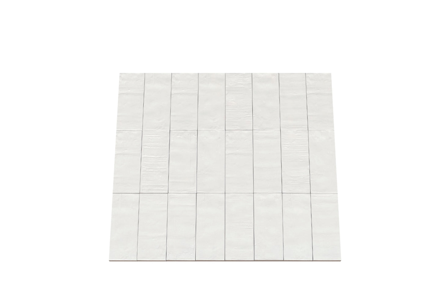 Tile Forme, Bianco, 3x8, Mat, 9,72 pi2/boîte