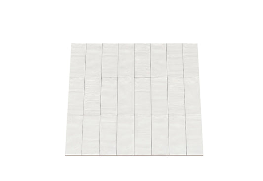 Tile Forme, Bianco, 3x8, Mat, 9,72 pi2/boîte