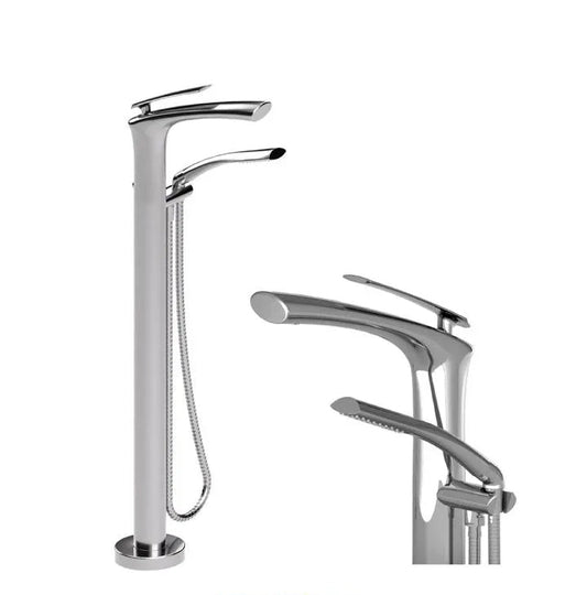 Fluvia floor mount tub filler