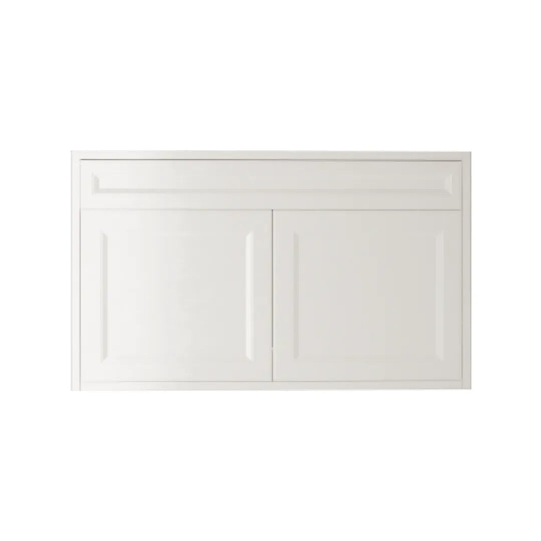 Shaker White Vanity 40 in. Suspended 2 Doors with Countertop