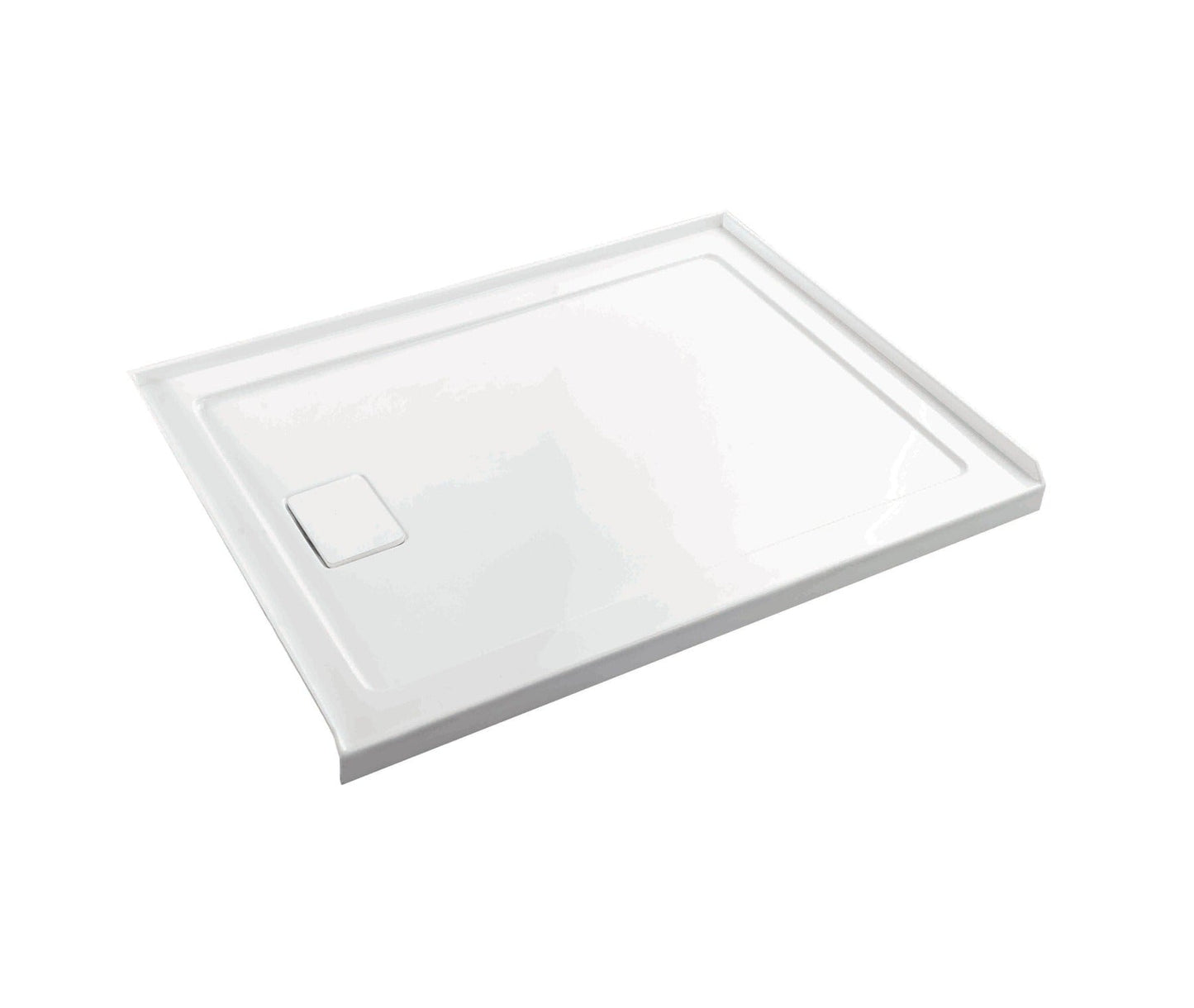 Base de douche rectangulaire avec drain à gauche 60 x 32 x 3 po