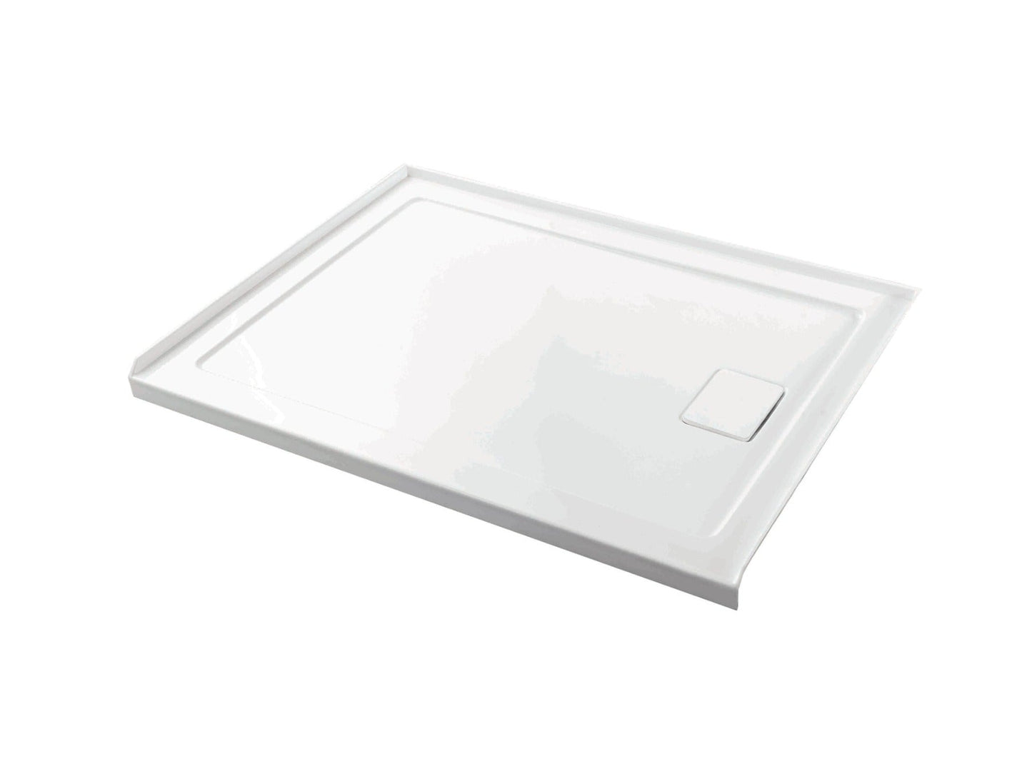 Shower Base Rectangle Right Drain 60x32x3 in