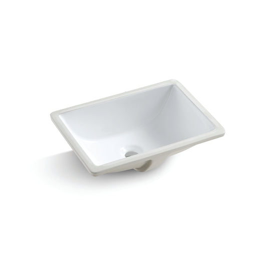 Lavabo de salle de bain sous plan Dimensions hors tout : 18,11 x 13 x 7,28 po.