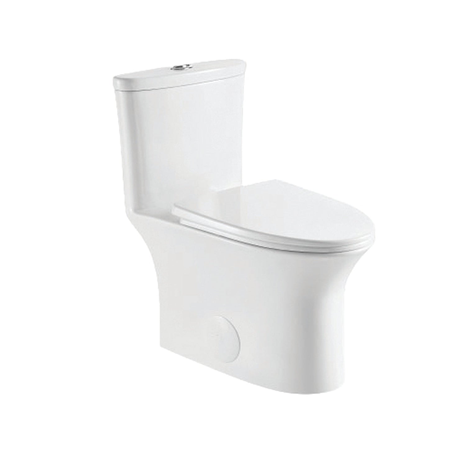 One-piece toilet, elongated bowl shape MJ-T128