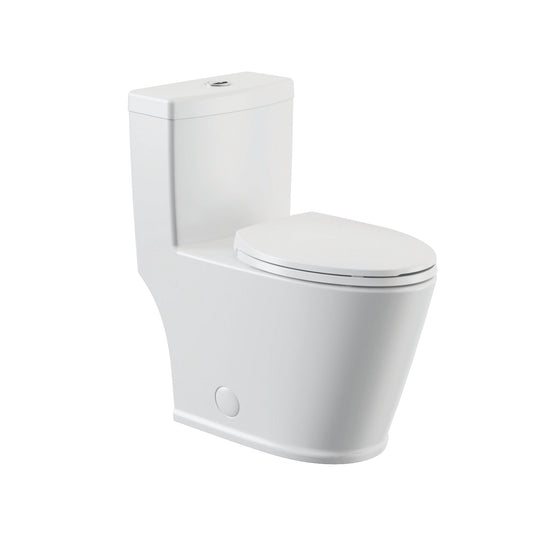 One-piece toilet, elongated bowl shape MT-60108D