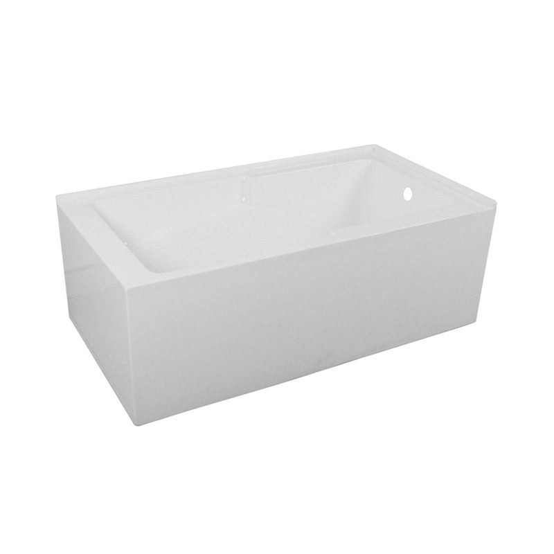 Corner Tub Right Drain  Size: 60×32×22 in 2 Wall