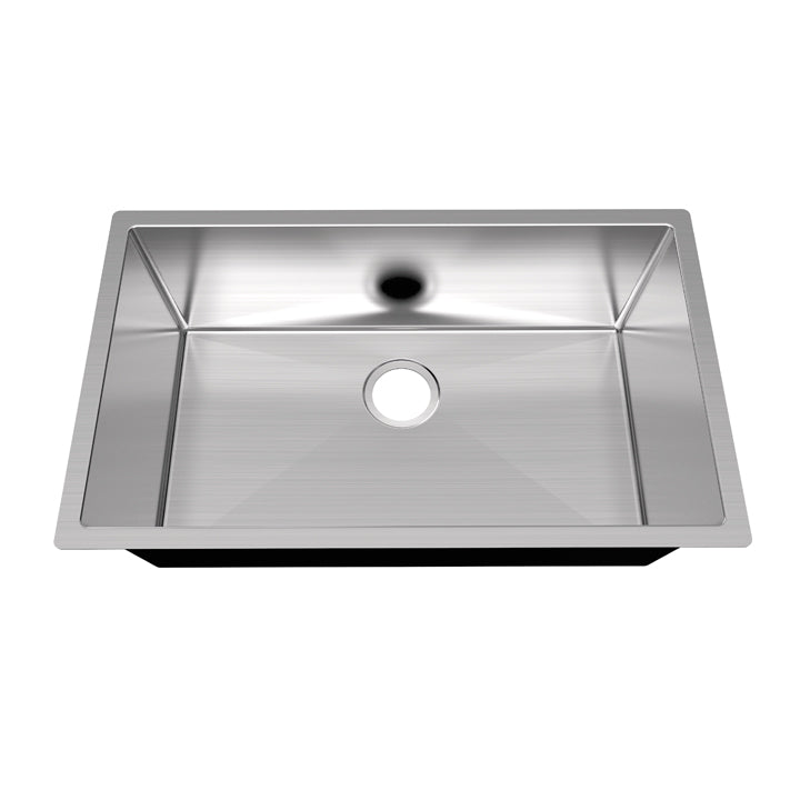 Stainless steel handmade sink 30x18x10 in.  (762 x 457 x 254 mm)