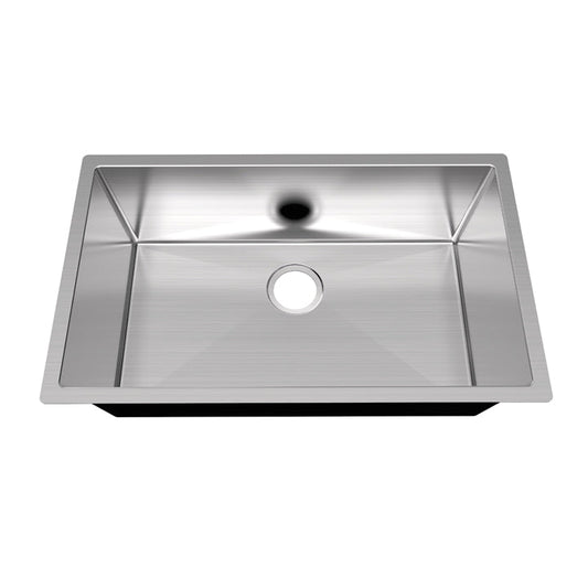 Stainless steel handmade sink 30x18x10 in.  (762 x 457 x 254 mm)