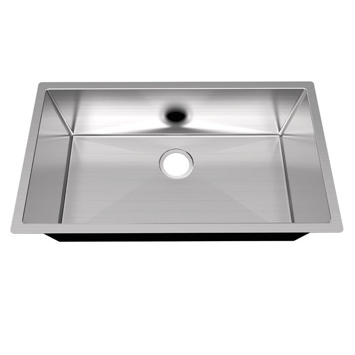 Stainless steel handmade sink 32x18x10 in.  (812 x 457 x 254 mm)