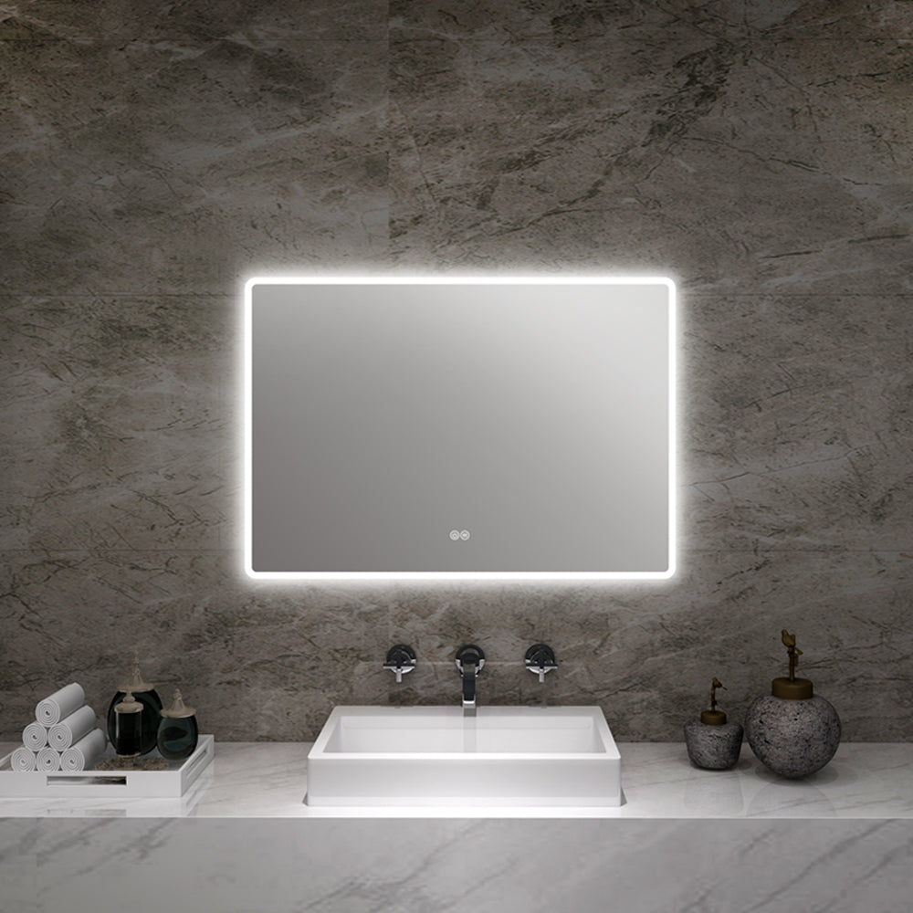 Rectangle Lighted Mirror 48x30 in