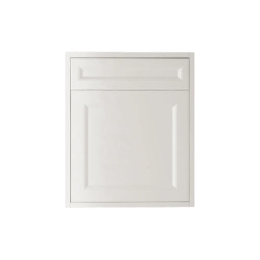 Shaker White Vanity 20 in. Suspended 1 Drawer with Countertop